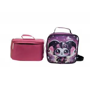 KESKİN ÜSTEN TUTMALI İYİ BESLENME ÇANTASI PEMBE