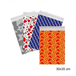 KİKA 30X35 DESENLİ METALİZE POŞET (PK-100LÜ)