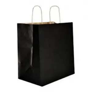 KİKA HEDİYE POŞETİ 25X12X31 SİYAH (PKT-24 LÜ)