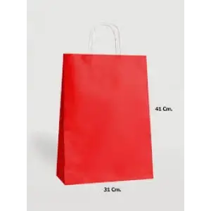 KİKA HEDİYE POŞETİ 31X12X41 KIRMIZI (PKT-24 LÜ)