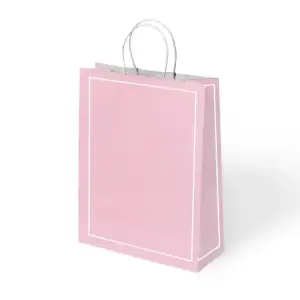KİKA MAKARON HEDİYE POŞETİ PEMBE 25X12X31 (PKT-24)