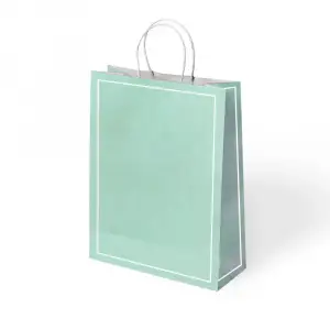KİKA MAKARON HEDİYE POŞETİ YEŞİL 25X12X31 (PKT-24)