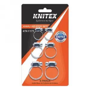 KNITEX METAL KELEPÇE SETİ AYARLI 6 PARÇA KTX-1171