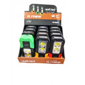 KSMART SOFT LED EL FENERİ MIKNATISLI K-7217 (PK-12 Lİ)