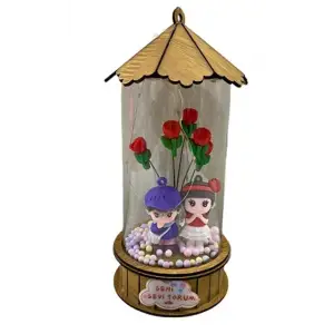 LALE FANUS IŞIKLI CAM 9-A