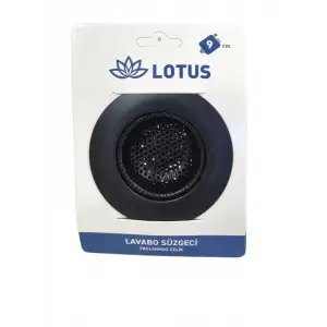 LOTUS LAVABO SÜZGECİ 9 CM SİYAH LTS-LS109
