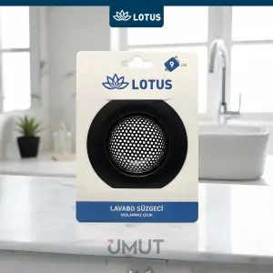 LOTUS LAVABO SÜZGECİ 9 CM SİYAH LTS-LS109