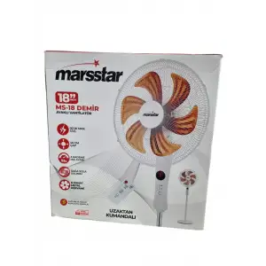MARSSTAR DEMİR AYAKLI VANTİLATÖR KUMANDALI MS-18