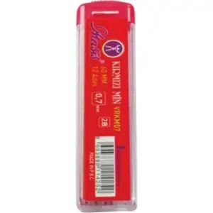 MASİS KIRMIZI KALEM UCU MİN 0,7 MM 2B VRKM07 (PKT-24LÜ)