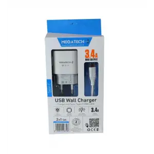MEGATECH EV ŞARJ SETİ 3.4 AMPER TYPE-C