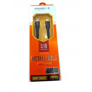 MEGATECH USB DATA KABLO.TYPE-C TO TYPE-C CC22