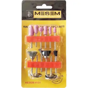 MEŞEM KALIPÇI TAŞLAMA TEL FIRÇA SETİ 12 PCS 4151