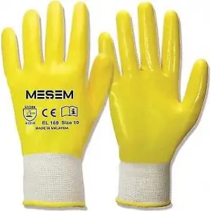 MEŞEM ORJİNAL ELDİVEN 1/2 SARI FULL EL160(PK-12Lİ)