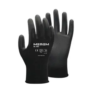 MEŞEM PU ELDİVEN 1/2 SİYAH NO:8 EL-450 (PKT-12 Lİ)