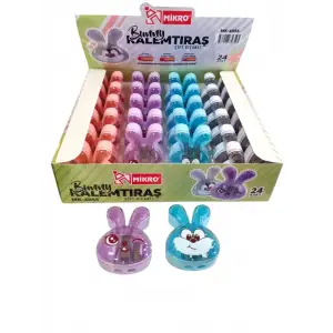 MİKRO KALEMTRAŞ ÇİFTLİ BUNNY MK-4055 (PKT-24 LÜ)