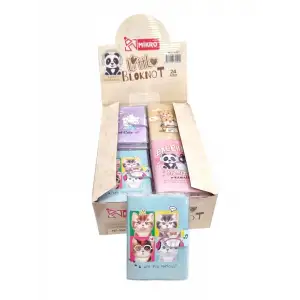 MİKRO NOT DEFTERİ CUTE CATS NT-102 (PKT-24 LÜ)