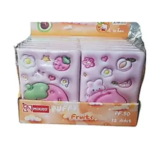 MİKRO NOT DEFTERİ PUFFY FRUITS 96 YP PF-50