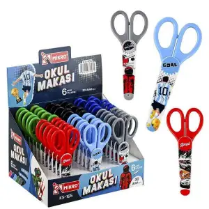 MİKRO OKUL MAKASI ERKEK KS-165 (PKT-30 LU)