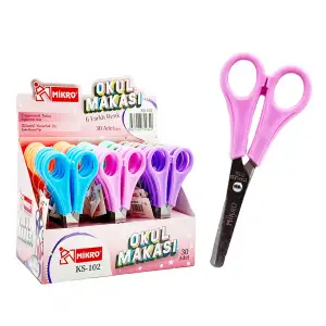 MİKRO OKUL MAKASI KS-102 (PKT-30 LU)