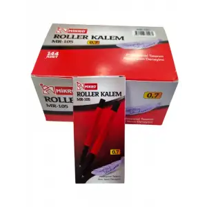MİKRO ROLLER KALEM 0.7 MM KIRMIZI MR-105(PK-12 Lİ)