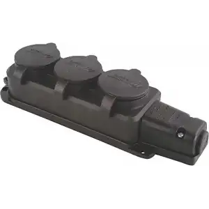 MUTLUSAN 1X16A MONAFAZE ÜÇLÜ GRUP PRİZ MUT-29/3 (KAUÇUK)