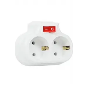 MUTLUSAN ANAH.İKİLİ TOPRAKLI FİŞ PRİZ DÜZ BEYAZ