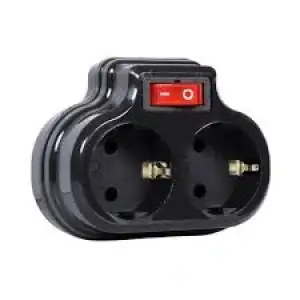 MUTLUSAN ANAH.İKİLİ TOPRAKLI FİŞ PRİZ DÜZ SİYAH