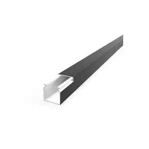 MUTLUSAN KABLO KANALI SİDEM SİYAH 12X12 2MT