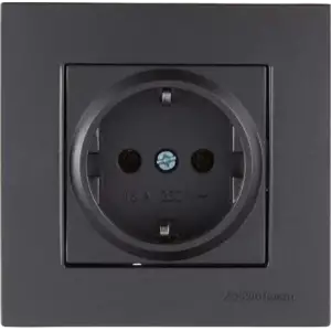 MUTLUSAN RİTA TEL.PRİZİ 1XRJ12 ANTRASİT BLİSTERLİ