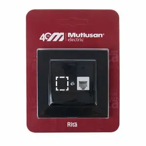 MUTLUSAN RİTA TEL.PRİZİ 1XRJ12 FÜME BLİSTERLİ