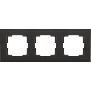 MUTLUSAN RİTA YATAY ÇERÇEVE ÜÇLÜ SİYAH (PKT-10 LU)