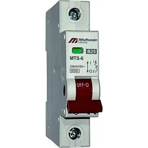 MUTLUSAN SİGORTA B25 AMP 6KA 1P (PKT-12 Lİ)