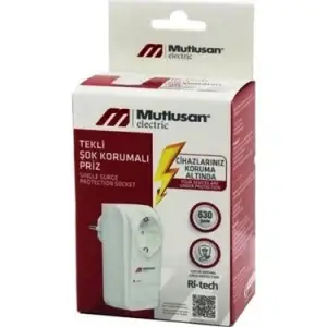 MUTLUSAN TEKLİ ŞOK KORUMAKI PRİZ USB+TYPE-C