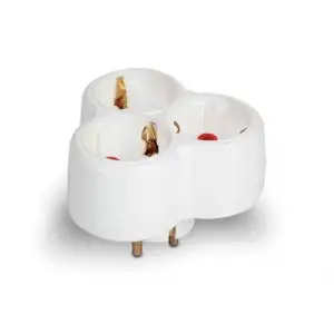 MUTLUSAN YONCA ÜÇLÜ TOPRAKLI FİŞ PRİZ BEYAZ