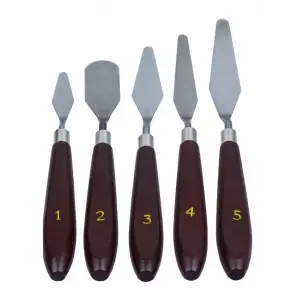 NEON METAL SPATULA SETİ 5 Lİ HKD-0186