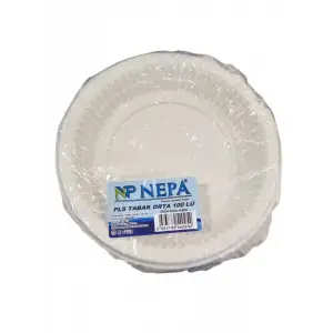 NEPA PLASTİK TABAK ORTA BOY 100 LÜ N-4095