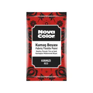 NOVA COLOR KUMAŞ BOYASI KIRMIZI 12 GR NC-901