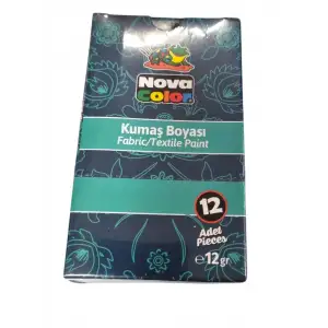 NOVA COLOR KUMAŞ BOYASI SİYAH 12 GR NC-904