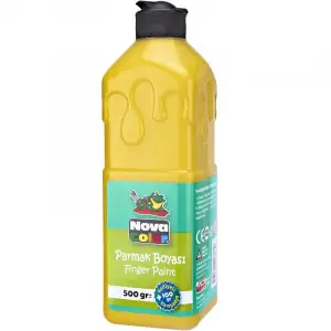 NOVA COLOR PARMAK BOYASI SARI 500 ML NC-370