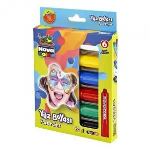 NOVA COLOR YÜZ BOYASI 6 LI SET NC-212