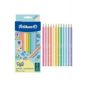 PELİKAN KURU BOYA PASTEL RENKLER 12 RENK