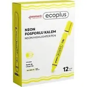 PENMARK  ECOPLUS FOSFORLU KALEM SARI HS-1300-01(PKT-12 Lİ)