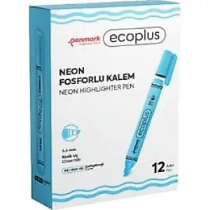 PENMARK FOSFORLU KALEM MAVİ HS-1300-05 (PKT-12 Lİ)