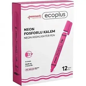 PENMARK FOSFORLU KALEM PEMBE HS-1300-04(PKT-12 Lİ)