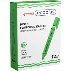 PENMARK FOSFORLU KALEM YEŞİL HS-1300-02(PKT-12 Lİ)