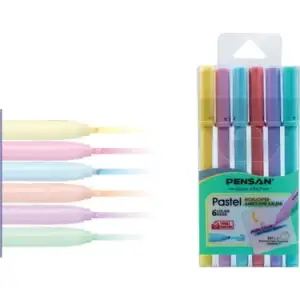 PENSAN KEÇELİ KALEM KESİK UÇ PASTEL 6 RENK 99096