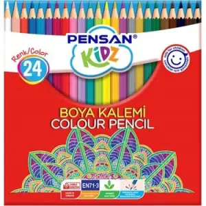 PENSAN KİDZ KURU BOYA 24 RENK 56324 (PKT-6 LI)