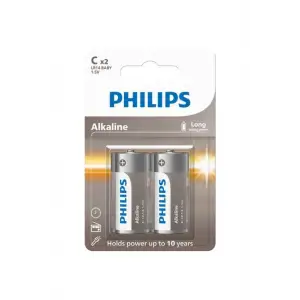 PHILIPS ALKALİN ORTA PİL -C- LR14A2B 2 Lİ