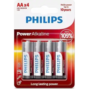 PHILIPS POWER ALKALİN KALEM PİL AA LR06P4B 4 LÜ