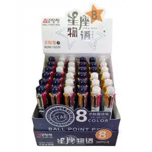 PLANET ODEMEI TÜKENMEZ KALEM 8 RENK ADM-15229(PKT-36 LI)